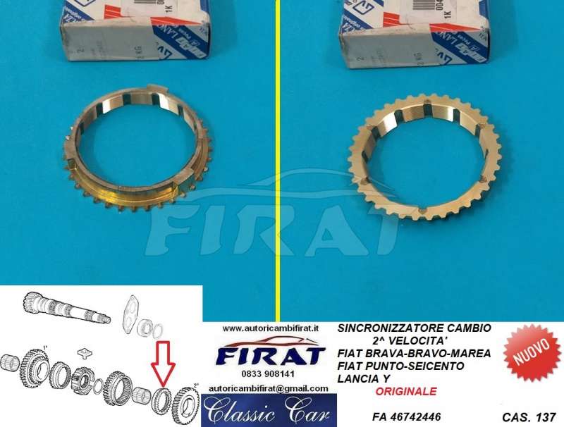 SINCRONIZZATORE CAMBIO 2V FIAT BRAVA-BRAVO-MAREA-PUNTO (46742446